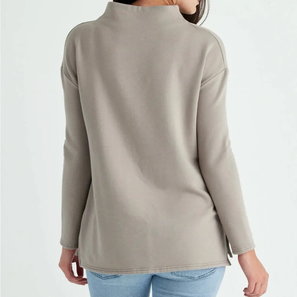 Free Fly Apparel Women's Taupe Sweatshirt - Picture 2 of 4